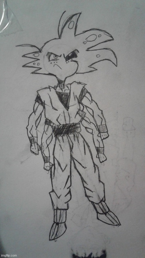 angel dust goku | made w/ Imgflip meme maker