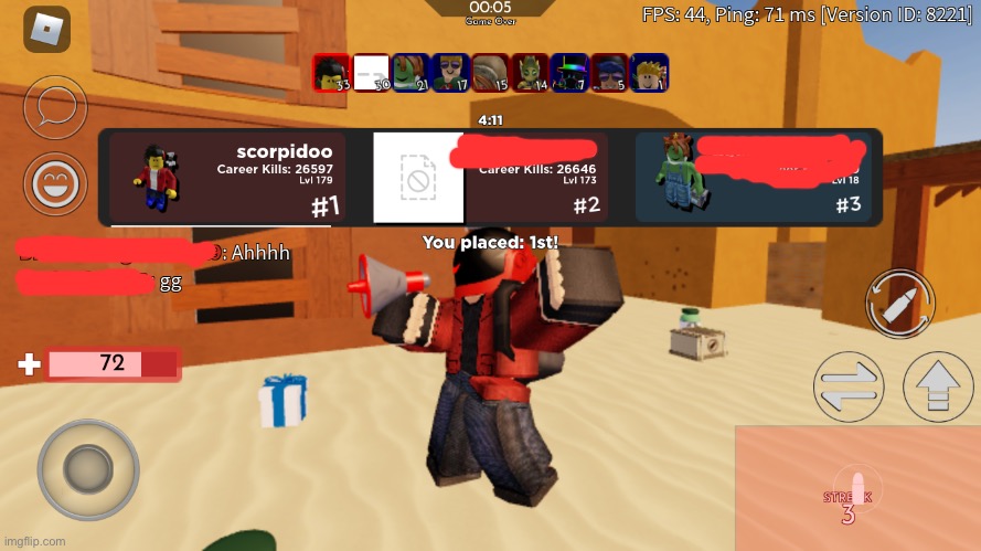 I just win arsenal early and the guy got stuck on the useless gun | made w/ Imgflip meme maker