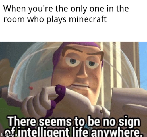 i whent 2 my cousin's and nobody there played minecraft | made w/ Imgflip meme maker