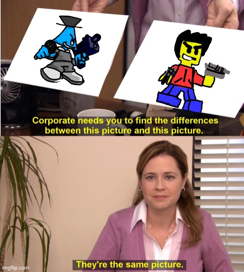 Do me and frozetta have the same pico skin | image tagged in memes,they're the same picture | made w/ Imgflip meme maker