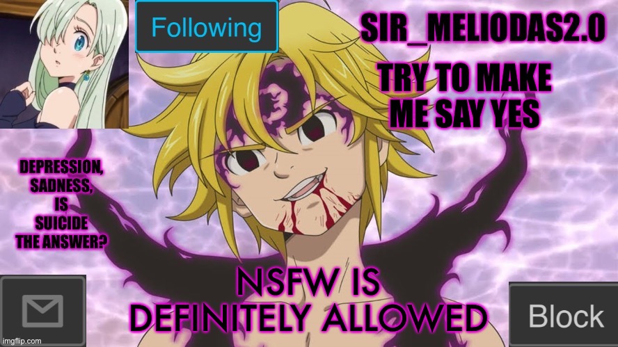 NSFW is DEFINITELY allowed | TRY TO MAKE ME SAY YES; NSFW IS DEFINITELY ALLOWED | image tagged in sir_meliodas2 0 announcement template,disney killed star wars,star wars kills disney | made w/ Imgflip meme maker