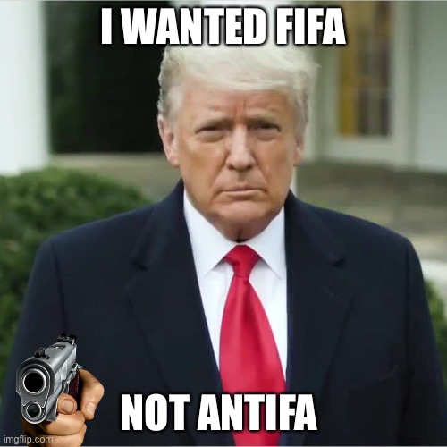 FIFA, not Antifa. | I WANTED FIFA; NOT ANTIFA | image tagged in stupid people | made w/ Imgflip meme maker