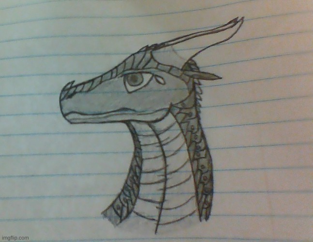 a Dragon i drew | image tagged in soulseer | made w/ Imgflip meme maker
