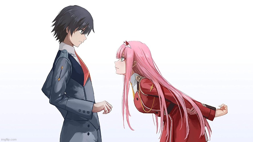 02 and Hiro is the best canon relationship in all of anime, and you can't change my mind. | made w/ Imgflip meme maker