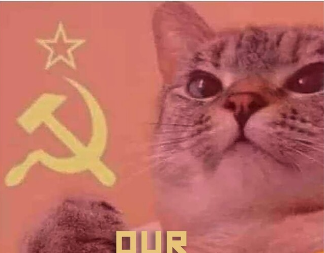 High Quality Gato comunista Blank Meme Template