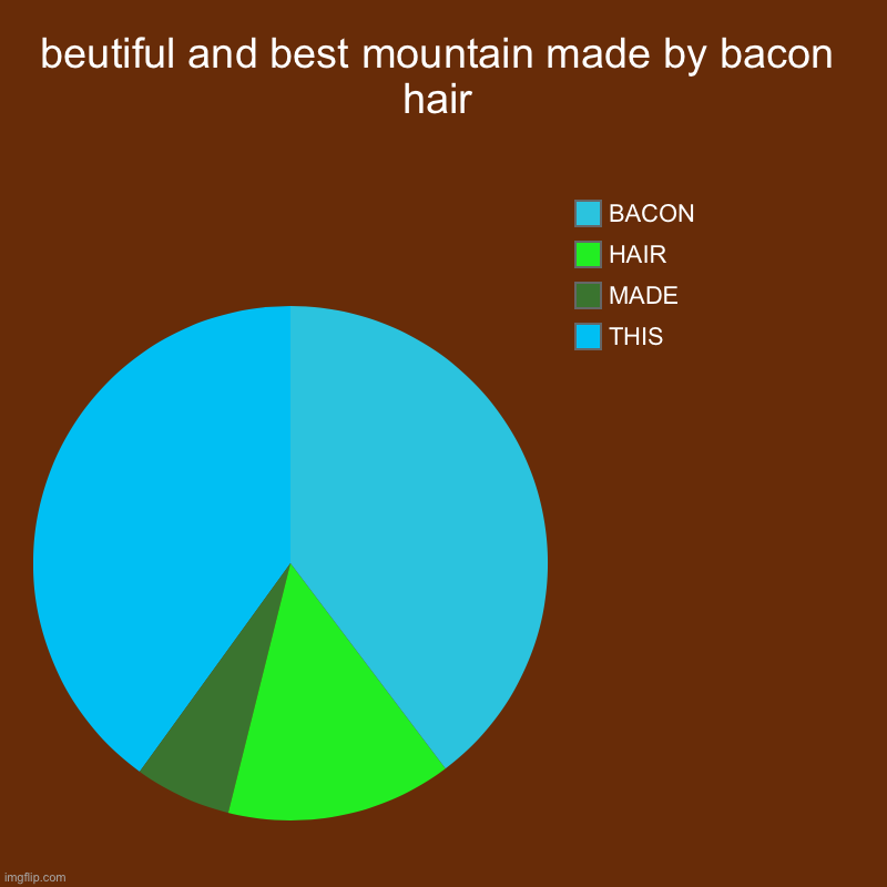 Best mountain ever | beutiful and best mountain made by bacon hair | THIS, MADE, HAIR, BACON | image tagged in mountain | made w/ Imgflip chart maker