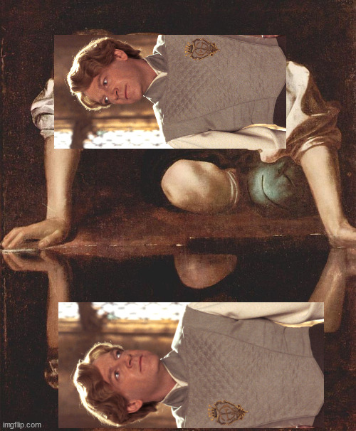 Narcissus Lockheart | image tagged in gilderory lockheart,harry potter,narcissus,narcissist | made w/ Imgflip meme maker