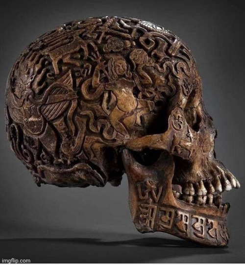 350 yr. old Tibetan carved skull | image tagged in skulls,carvings,awesome pic | made w/ Imgflip meme maker
