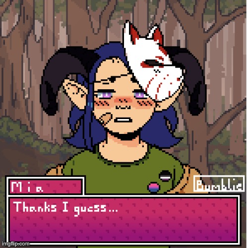 Making my ocs in this dating sim picrew: first one, Mia! | made w/ Imgflip meme maker