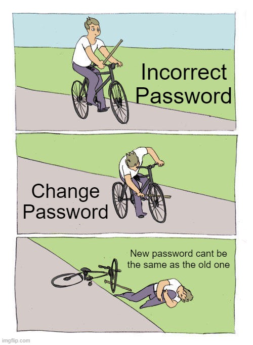 Old Password And New Password Cannot Be Same