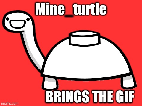 Mine Turtle | Mine_turtle BRINGS THE GIF | image tagged in mine turtle | made w/ Imgflip meme maker