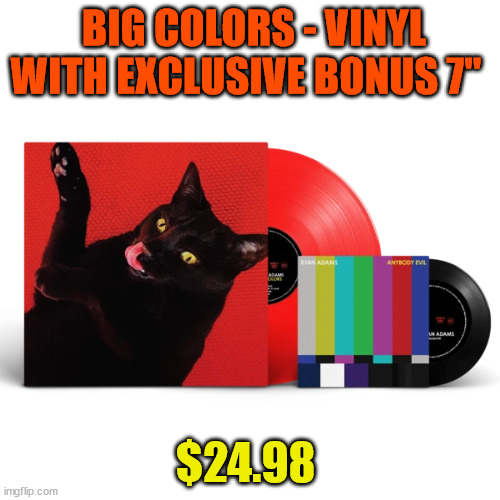 BIG COLORS - VINYL WITH EXCLUSIVE BONUS 7"; $24.98 | made w/ Imgflip meme maker