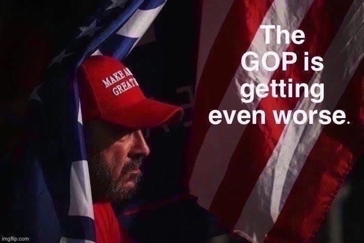 We’re facing the terrifying realization that Trump may not have been an instigator, but a restraining force on GOP radicalism. | image tagged in maga,trump to gop,gop,republican party | made w/ Imgflip meme maker