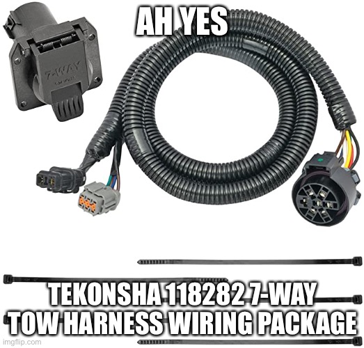 doggo | AH YES TEKONSHA 118282 7-WAY TOW HARNESS WIRING PACKAGE | image tagged in doggo | made w/ Imgflip meme maker