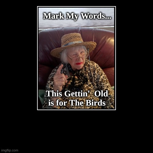 Gettin' Old | image tagged in funny,demotivationals,birthday,old age,old,happy birthday | made w/ Imgflip demotivational maker