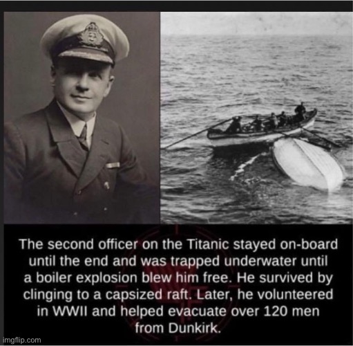 Historical hero of the day | image tagged in titanic hero,repost | made w/ Imgflip meme maker