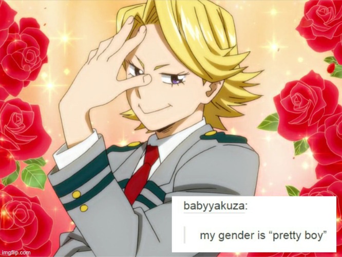 ✨I now ask of you to address my gender as pretty boy✨ | made w/ Imgflip meme maker