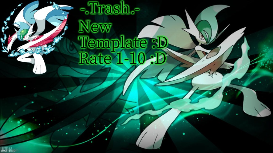 itachi's Mega Gallade Temp | New Template :D
Rate 1-10 :D | image tagged in itachi's mega gallade temp | made w/ Imgflip meme maker