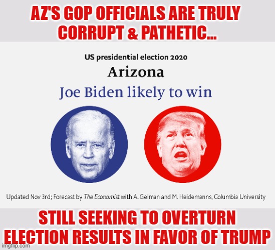 AZ GOP senate contracts pro-Trumpster 'Doug Logan' & his 'Cyber Ninjas' to recount a previously forensic audited election result | AZ'S GOP OFFICIALS ARE TRULY 
CORRUPT & PATHETIC... STILL SEEKING TO OVERTURN ELECTION RESULTS IN FAVOR OF TRUMP | image tagged in trump,election 2020,az,gop corruption,doug logan,cyber ninjas | made w/ Imgflip meme maker