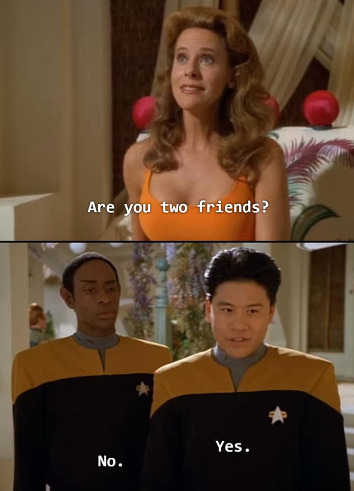 Are you two friends? Blank Meme Template