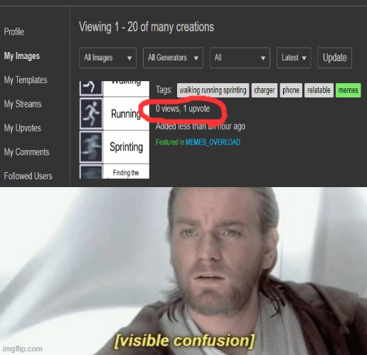 image tagged in visible confusion,obi wan,imgflip,memes | made w/ Imgflip meme maker