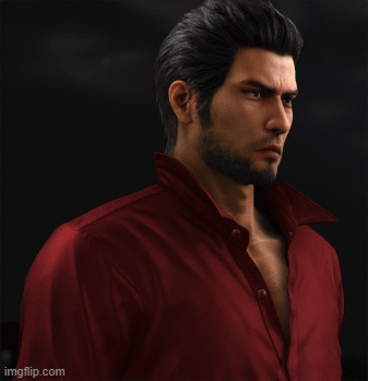 Kiryu With a Beard | image tagged in kiryu | made w/ Imgflip images-to-gif maker