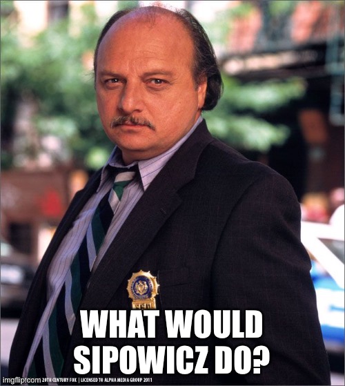 WWSD? | WHAT WOULD SIPOWICZ DO? | image tagged in andy,sipowicz,nypd | made w/ Imgflip meme maker