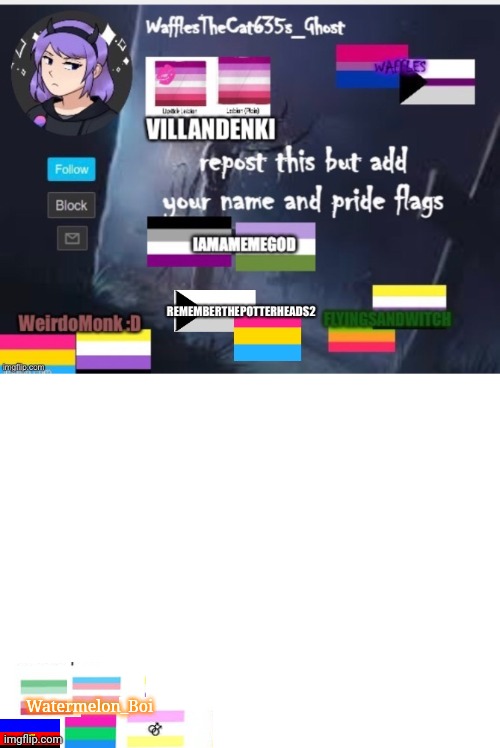 I have a lot of flags jeez | Watermelon_Boi | image tagged in blank white template | made w/ Imgflip meme maker