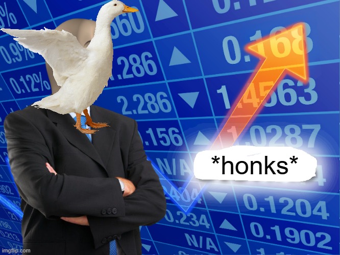 Empty Stonks | *honks* | image tagged in empty stonks | made w/ Imgflip meme maker