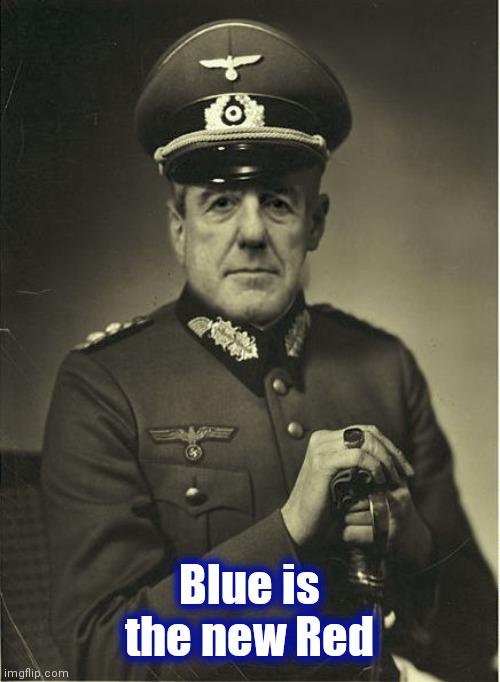 Good Guy Mueller | Blue is the new Red | image tagged in good guy mueller | made w/ Imgflip meme maker