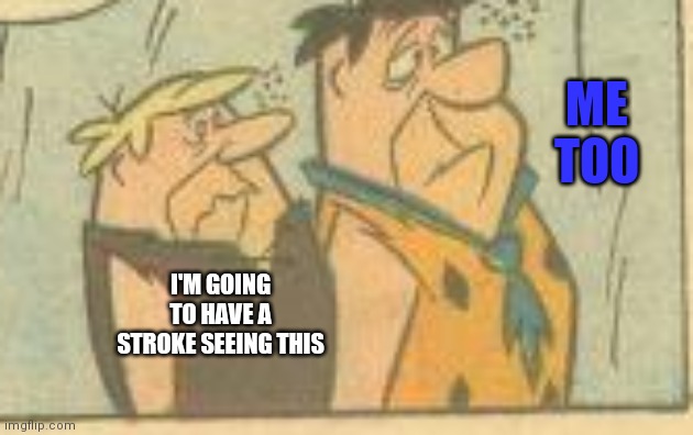 ME TOO I'M GOING TO HAVE A STROKE SEEING THIS | made w/ Imgflip meme maker