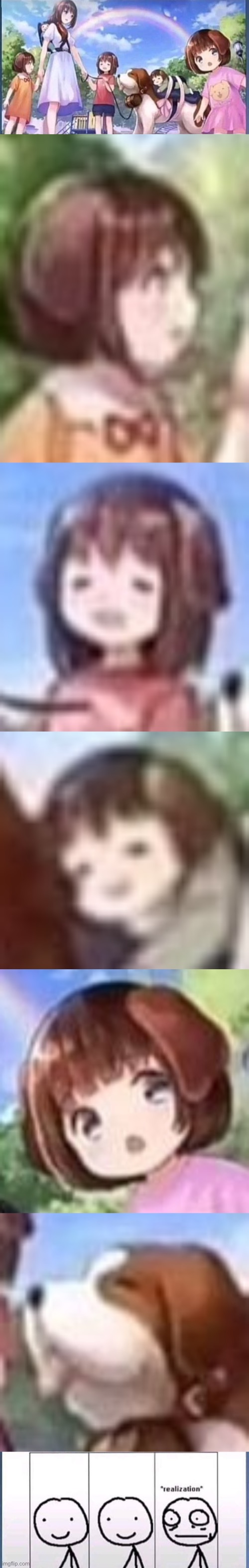 y tho | image tagged in anime dog children,realization,anime,y tho,why tho,but why tho | made w/ Imgflip meme maker