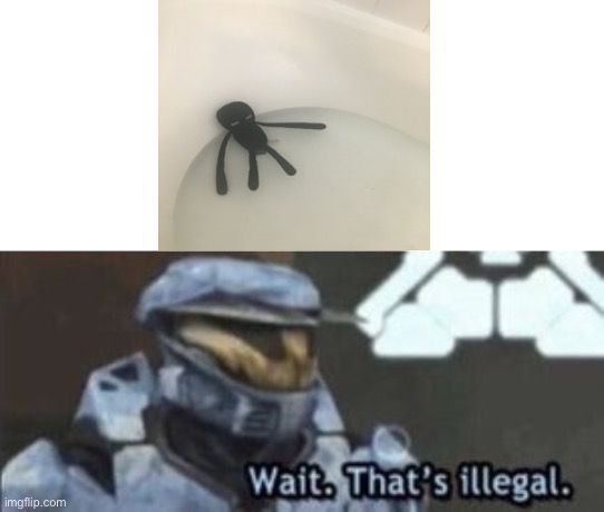 Ender guy just vibin in the tub tho | image tagged in wait that's illegal,gaming,minecraft,enderman,cursed image | made w/ Imgflip meme maker