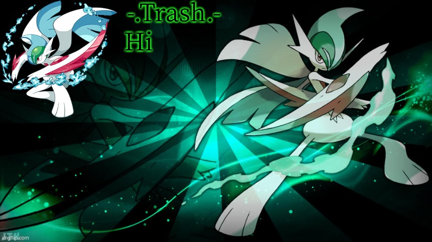 itachi's Mega Gallade Temp | Hi | image tagged in itachi's mega gallade temp | made w/ Imgflip meme maker