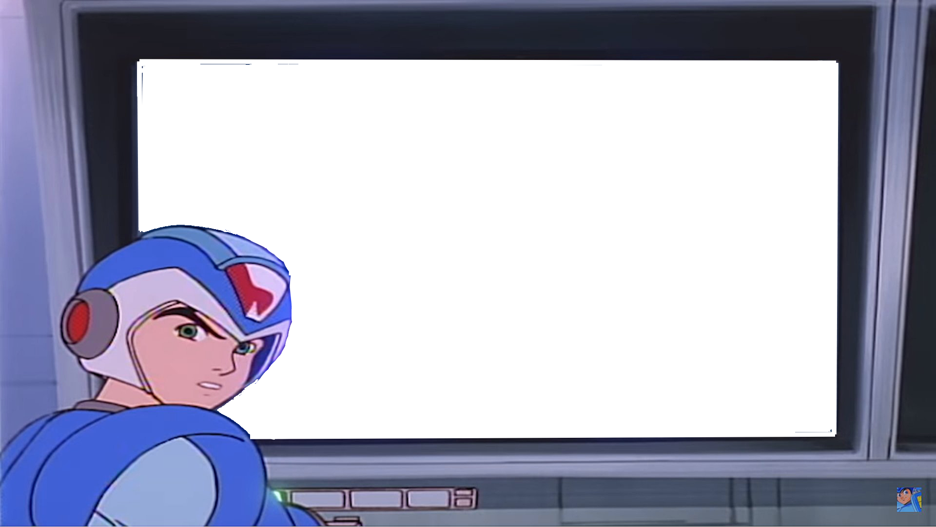 High Quality Mega Man X Looking Blank Meme Template