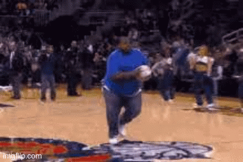 THAT FAT GUY TRYING TO DUNK | image tagged in gifs | made w/ Imgflip images-to-gif maker
