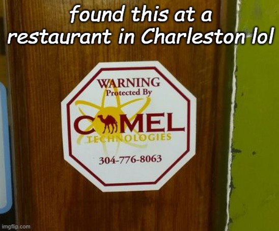 Their pizzas were huge | found this at a restaurant in Charleston lol | made w/ Imgflip meme maker