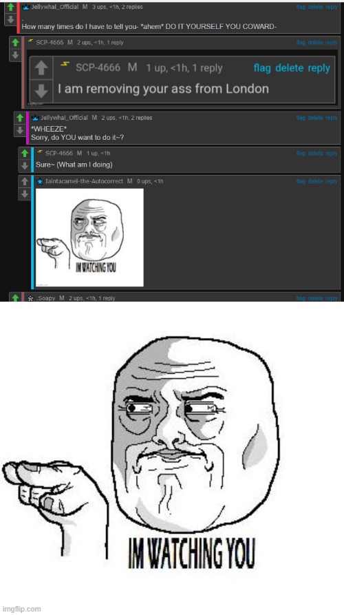 image tagged in im watching you | made w/ Imgflip meme maker