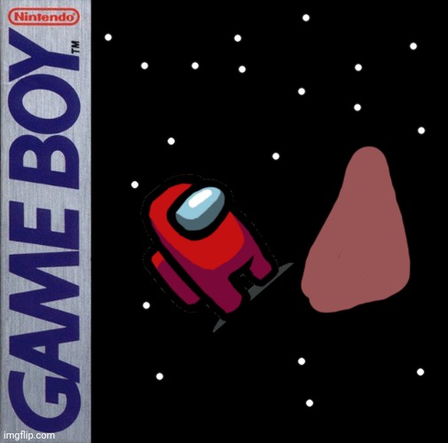 Among Us poop | image tagged in game boy | made w/ Imgflip meme maker