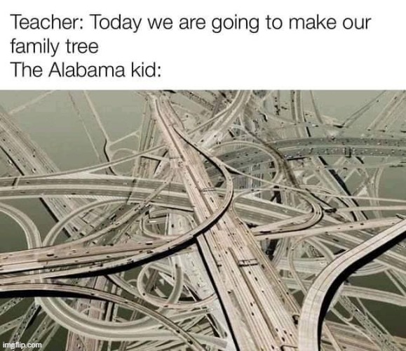 image tagged in alabama,incest,teacher,highway,repost,uh oh | made w/ Imgflip meme maker