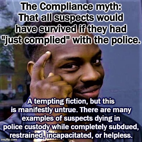 Freddie Gray. Sandra Bland. Adam Toledo. George Floyd. The names of some who have died while complying, or totally under custody | made w/ Imgflip meme maker