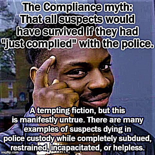 Freddie Gray. Sandra Bland. Adam Toledo. George Floyd. The names of some who have died while complying, or totally under custody | made w/ Imgflip meme maker