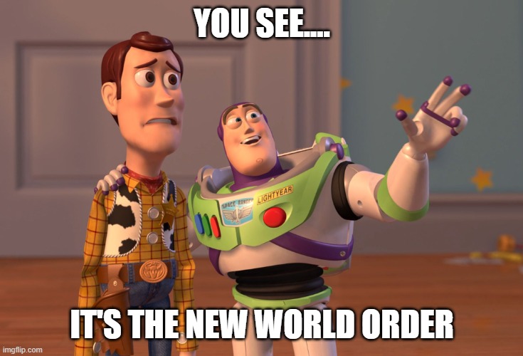 NWO | YOU SEE.... IT'S THE NEW WORLD ORDER | image tagged in memes,x x everywhere | made w/ Imgflip meme maker