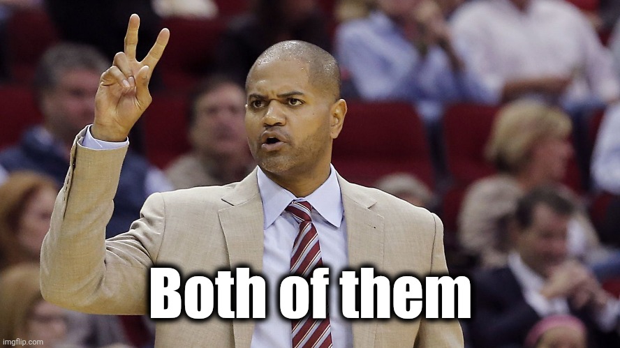Bickerstaff two fingers | Both of them | image tagged in bickerstaff two fingers | made w/ Imgflip meme maker
