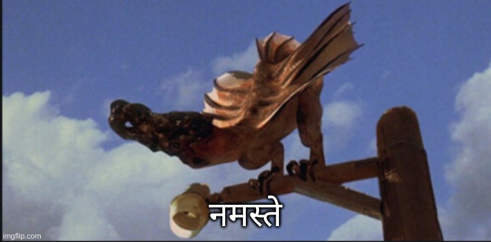 Rear Blaster Namaste Blank Meme Template