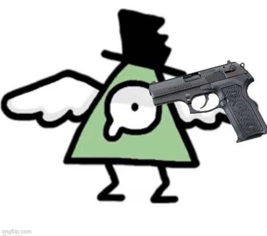 Illuminati Suicide! | image tagged in winged illuminati with a gun | made w/ Imgflip meme maker