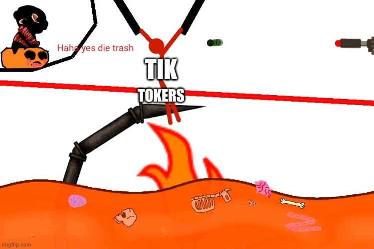 Pumpkin Pie Die Trash | TIK; TOKERS | image tagged in pumpkin pie die trash | made w/ Imgflip meme maker
