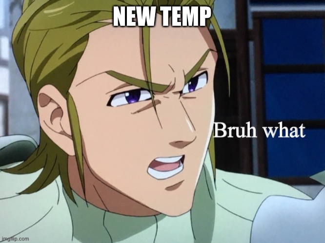 Bruh what | NEW TEMP | image tagged in bruh what | made w/ Imgflip meme maker