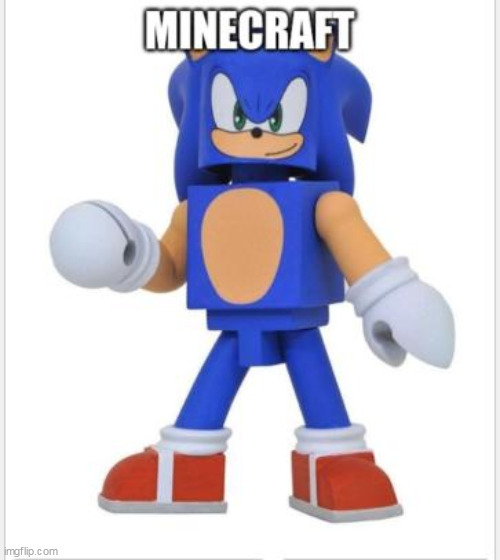 We reached the peak | image tagged in sonic the hedgehog,shitpost,minecraft | made w/ Imgflip meme maker