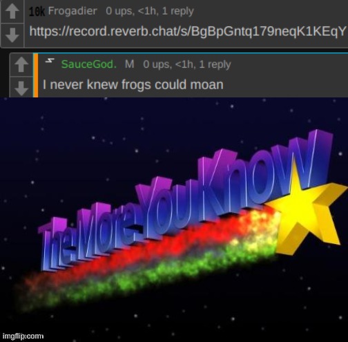 the more you know | image tagged in the more you know | made w/ Imgflip meme maker